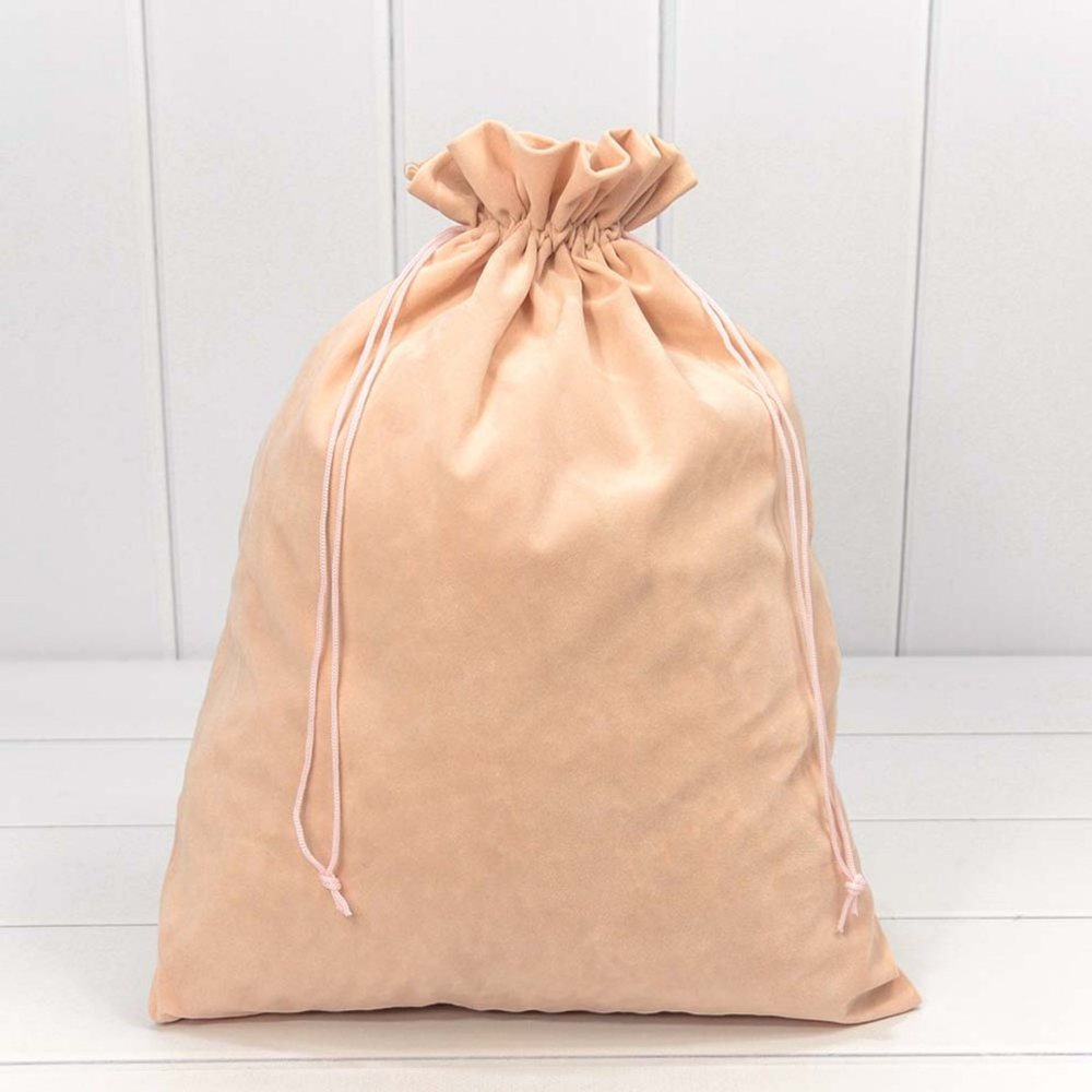 Мешочек 30х40см Бархат класс А (Персиковый)