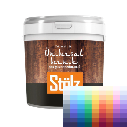 Universal Vernik - полуматовый лак на водной основе, экологичная защита для вашего дома Stolz (Турция)