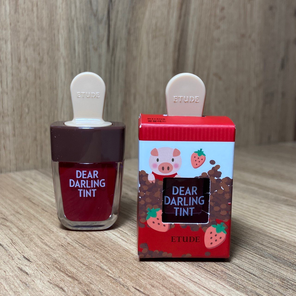 Тинт для губ Etude House RD308 Dear Darling Water Gel Tint Honey Red гелевый Медовый красный