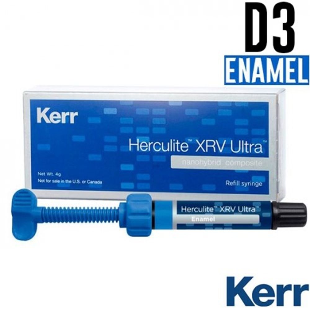 Herculite XRV Ultra Enamel D3, шприц 4гр, наногибридный композит