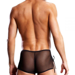 Боксеры из сетки со вставкой из микрофибры SM (46-48) (Цвет: черный)