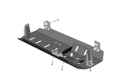 Усиленная защита Motodor переднего дифференциала. 3 мм, сталь. для Land Rover Defender 110 2007-2016 арт.13225