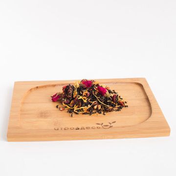 Чёрный чай листовой с ягодами Вечер у камина, 80г