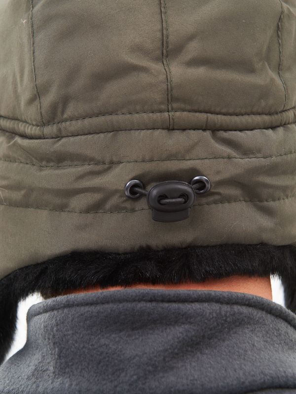 Шапка ушанка с маской Евро Норка ткань Taslan цвет Хаки