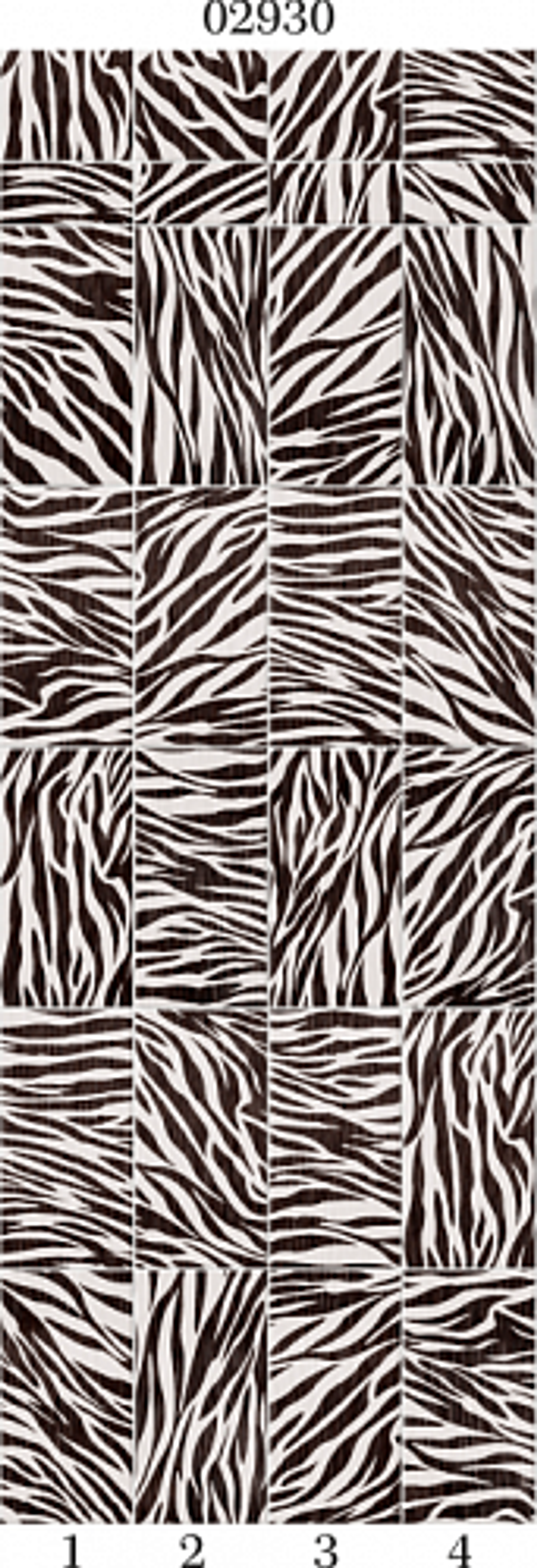 Панель ПВХ фотопечать 3D Panda Зебра 2700х250 мм