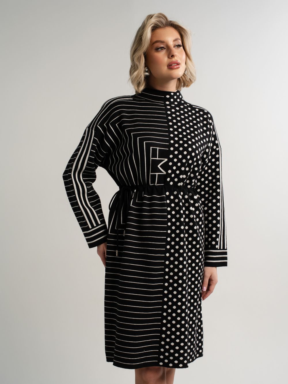 Платье Латута (черно-белое) П15105-18М LT Collection