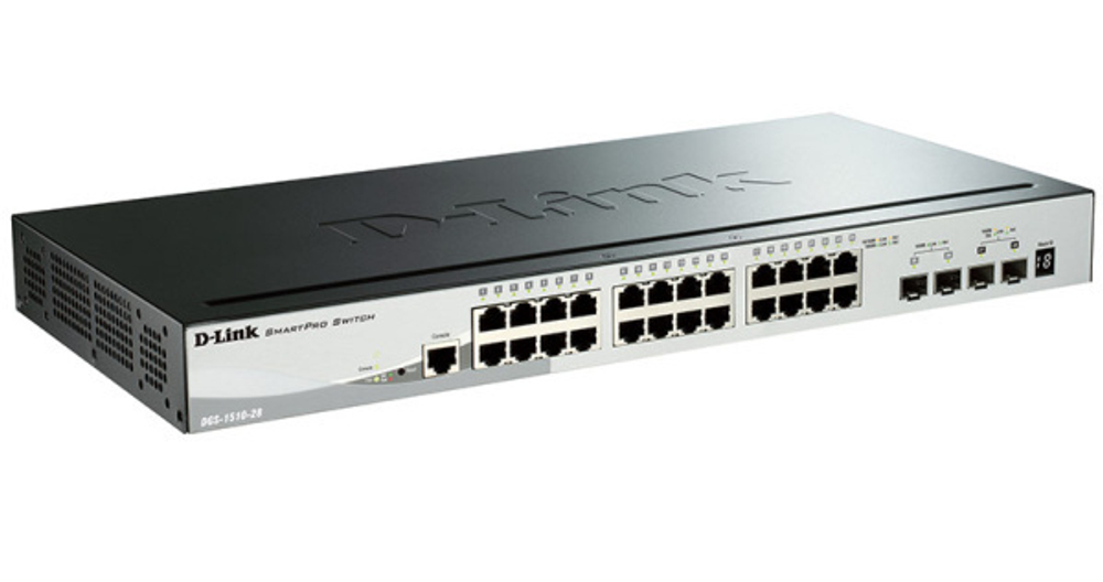 Коммутатор PoE D-link DGS-1510-28XMP/A1A