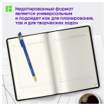 Ежедневник недатированный, А5, 136л., кожзам, Berlingo "Color Zone", черн. срез, с резинкой, черный