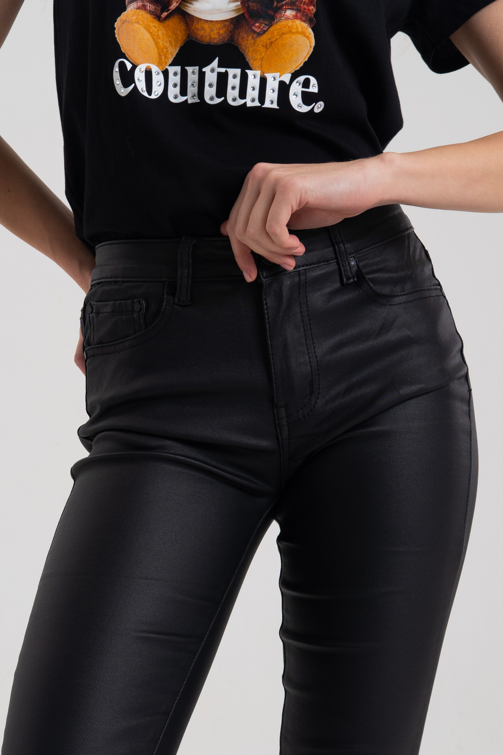 Брюки экокожа