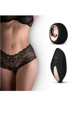 Трусики с вибромассажером для стимуляции клитора Vibrating BoyShort Черный