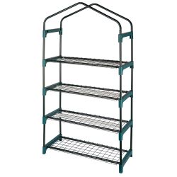 Теплица ЭРА FITO-House-4 со светильниками в комплекте 4 яруса 1250х690х300 мм