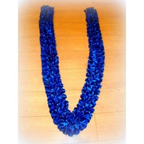 Лента на капот галочка, атлас, синий, ширина 18см №90_2.224