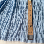 Батист Воздушный с горизонтальными полосками Голубой