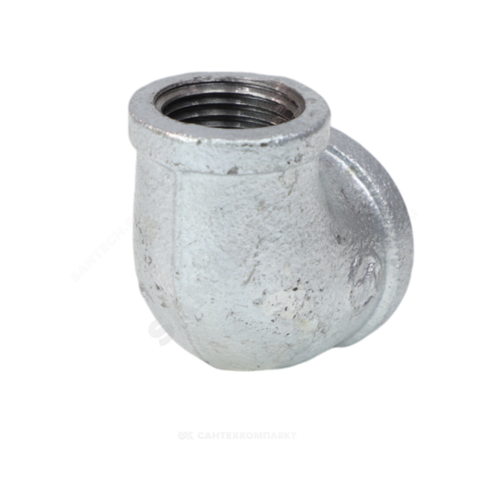 Угольник переходной чугун оц Ду 20х15 (3/4"х1/2") ВР/ВР Fittex PLUS