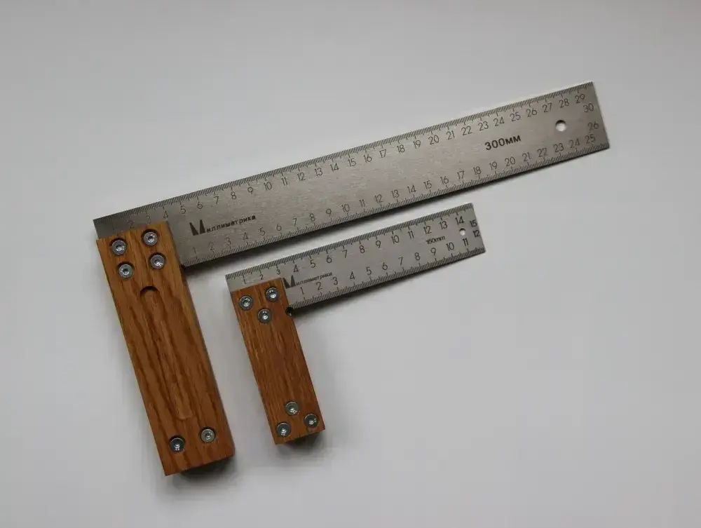 Угольник столярный 150мм Миллиметрика