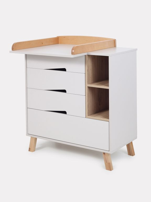 Комод пеленальный Rant Lago Pro 800/4 с органайзером Crystal beige