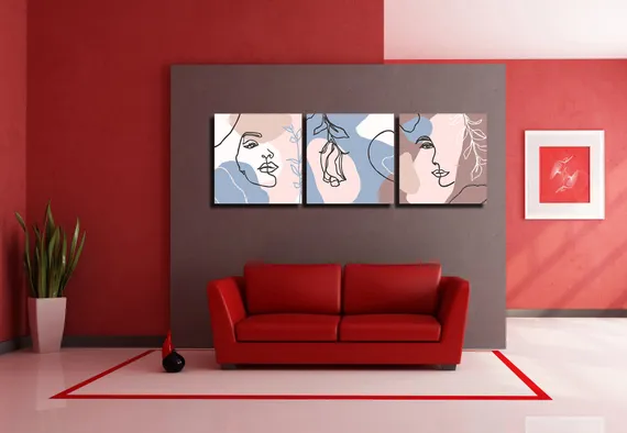 Модульная картина "Коллаж в современном модном стиле"