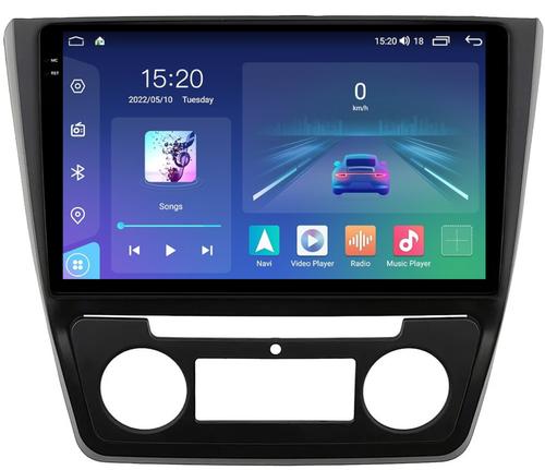 Магнитола для Skoda Yeti 2009-2018 (климат) - Parafar PF994T1LUX1RN2K на Android 13, Быстрая, QLED+2K, CarPlay, 4G SIM-слот