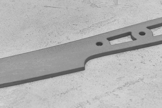 Заготовка для ножа, сталь Elmax 2,6мм. Модель "Геликон НУ140" с клинком 140мм, ТО 61-62HRC