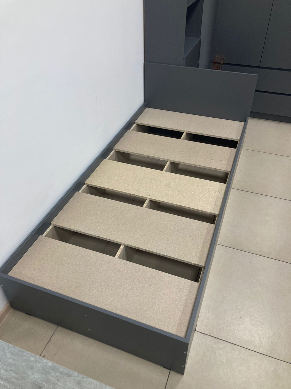 Кровать Мори КРМ 900.1 Графит 900*2000