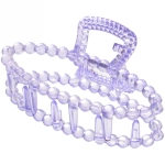 Заколка-краб для волос на блистере «Cruella- Овал», микс 6 цветов, 9,5 см