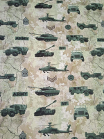 Кулир (принт). Военная техника, 0,65м