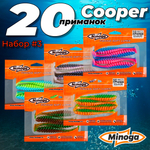 Cooper 4,0"(100мм) Набор #3 мягких силиконовых приманок Minoga
