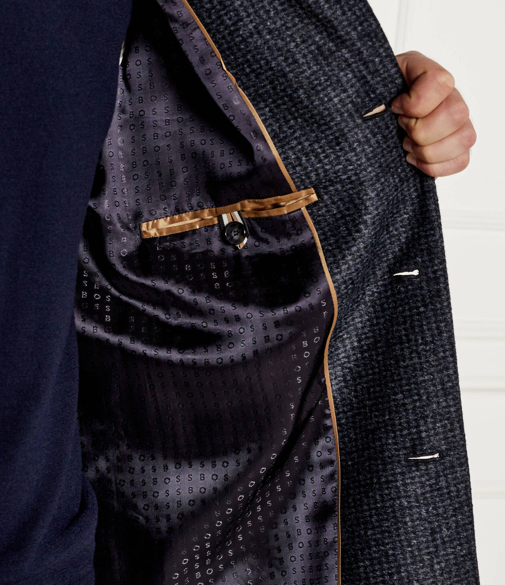 Пальто H-Hyde BOSS BLACK - темно-синий(50528132)