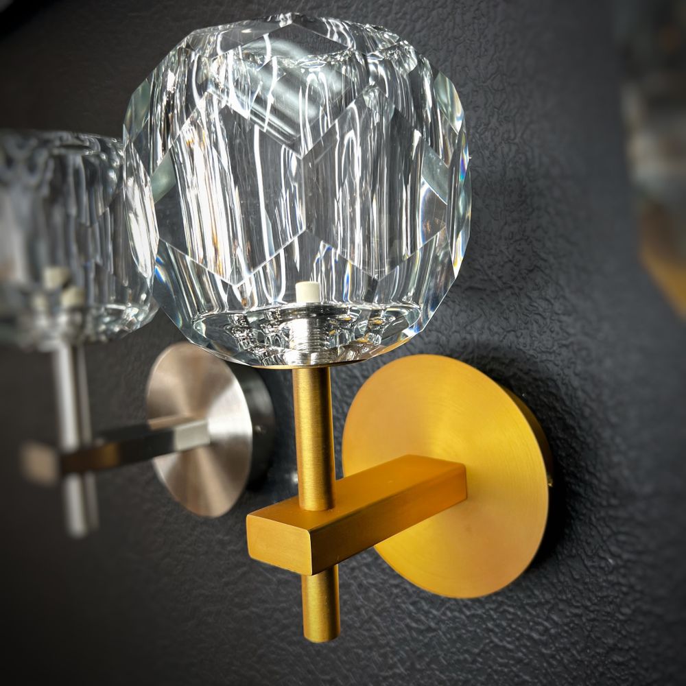Бра Boule De Cristal Single Sconce Brass By Imperiumloft