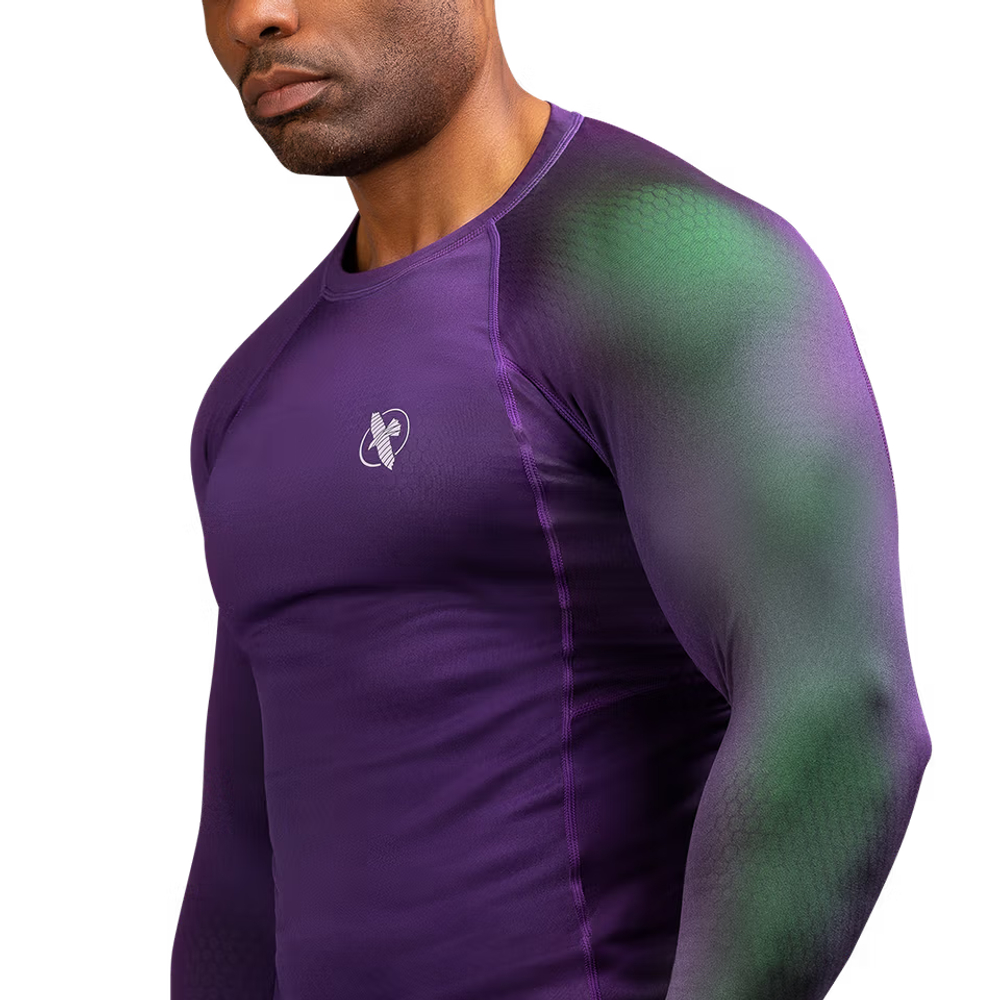 Рашгард Hayabusa PURPLE/GREEN