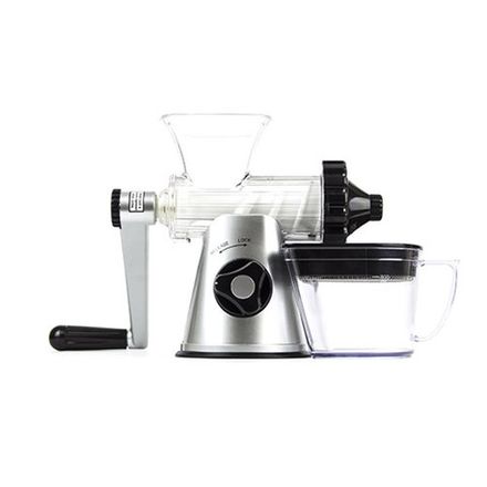 Соковыжималка ручная шнековая Lexen Healthy Juicer GP27 (серебряная)