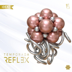 Шар (12''/30 см) Reflex, Зеркальный блеск, Розовое золото (968), хром