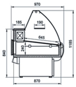 Витрина холодильная Марихолодмаш Таир ВХСн-1,2