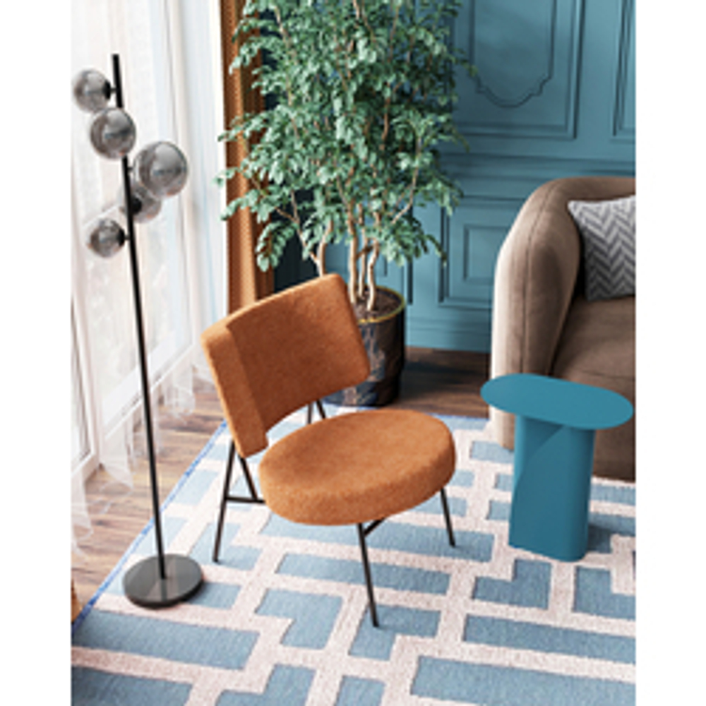 Журнальный столик Yvaine металл синий