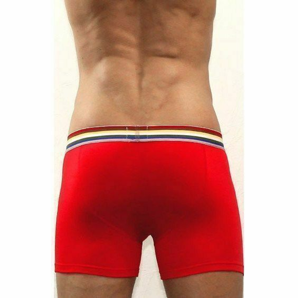 Мужские трусы боксеры завышенные красные Paul Smith Red