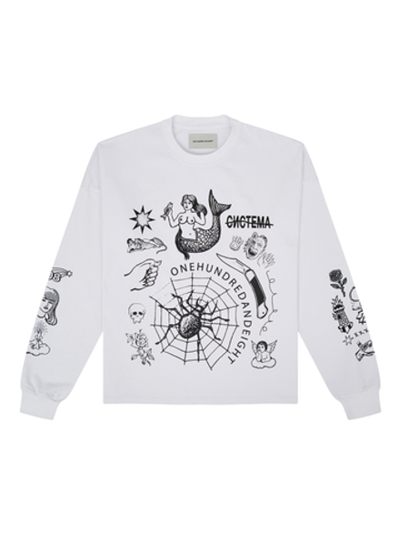 Лонгслив System 108 с татуировками 2.0