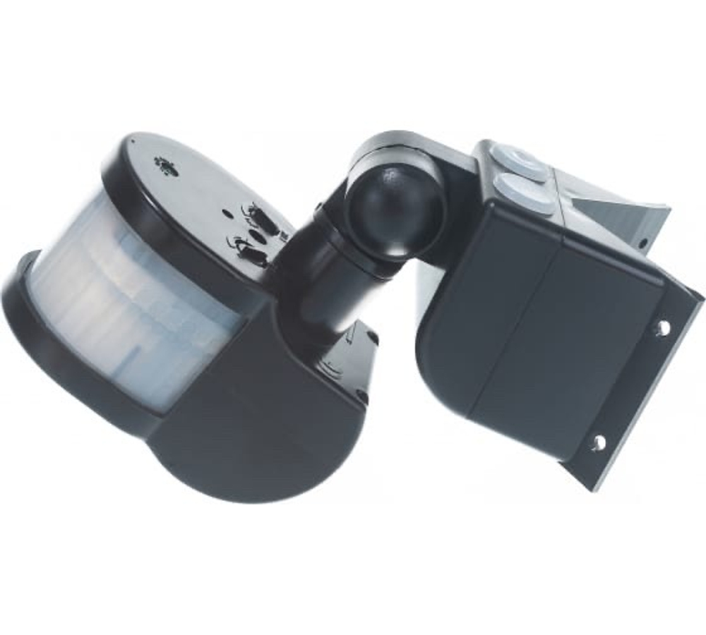 Датчик движения ДД-018В 1100Вт 270град 12м IP44 черный IEK LDD10-018B-1100-002