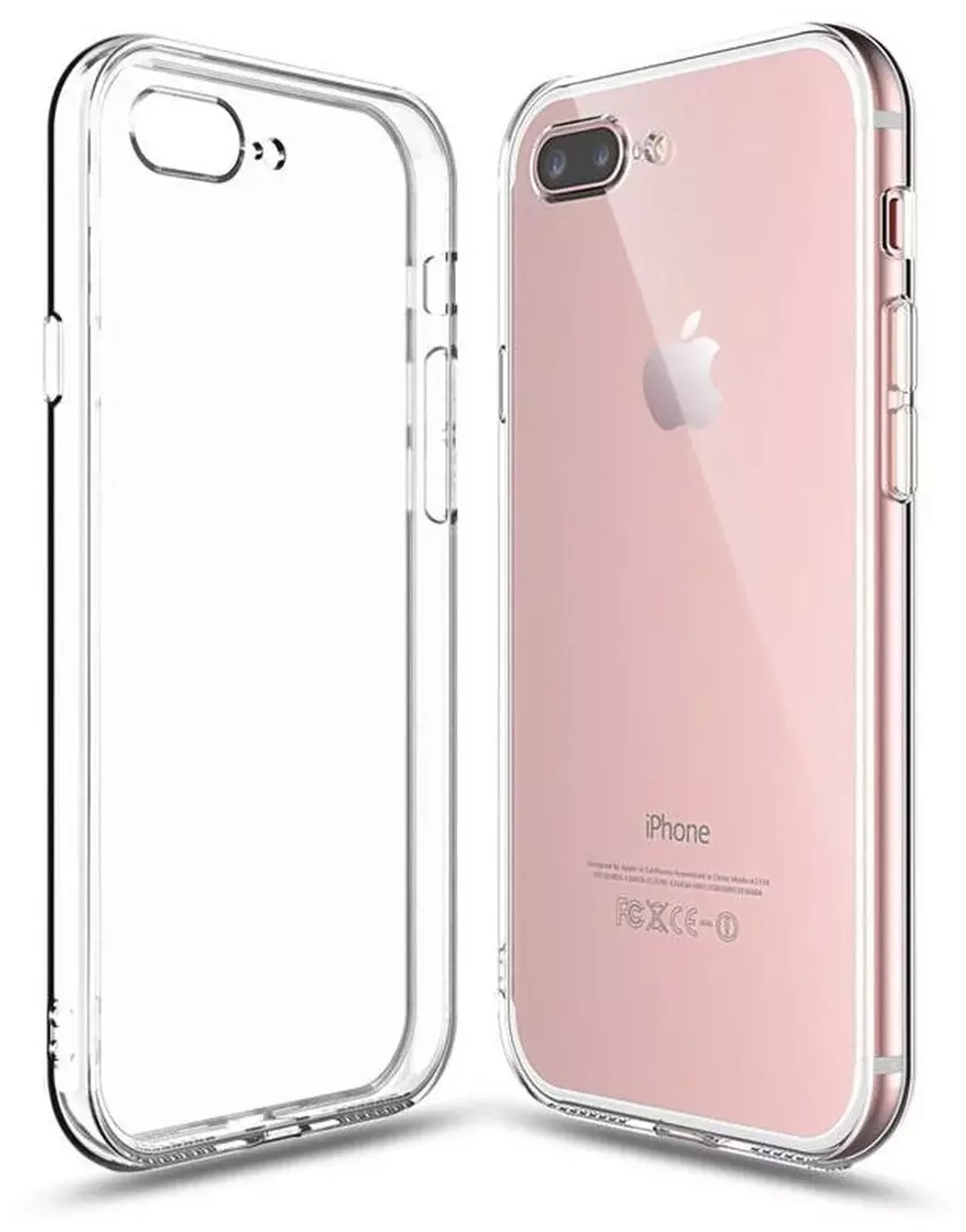 Чехол силиконовый для iPhone 7 Plus / 8 Plus прозрачный