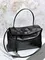 BALENCIAGA RODEO HANDBAG с крокодиловым тиснением, черная
