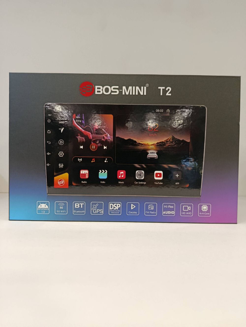 T2 / Автомагнитола BOS-MINI T2, Android 13 (4+64 Gb), 9 дюймов