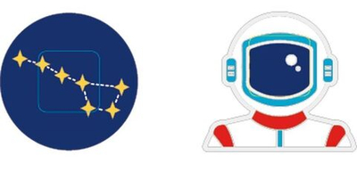 Виброгаситель теннисный Gamma String Things 2P - milkyway/spaceman