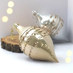 Набор украшений SHINE «Star Thread» 13,8х6,5 см (2 шт.), light champagne/silver