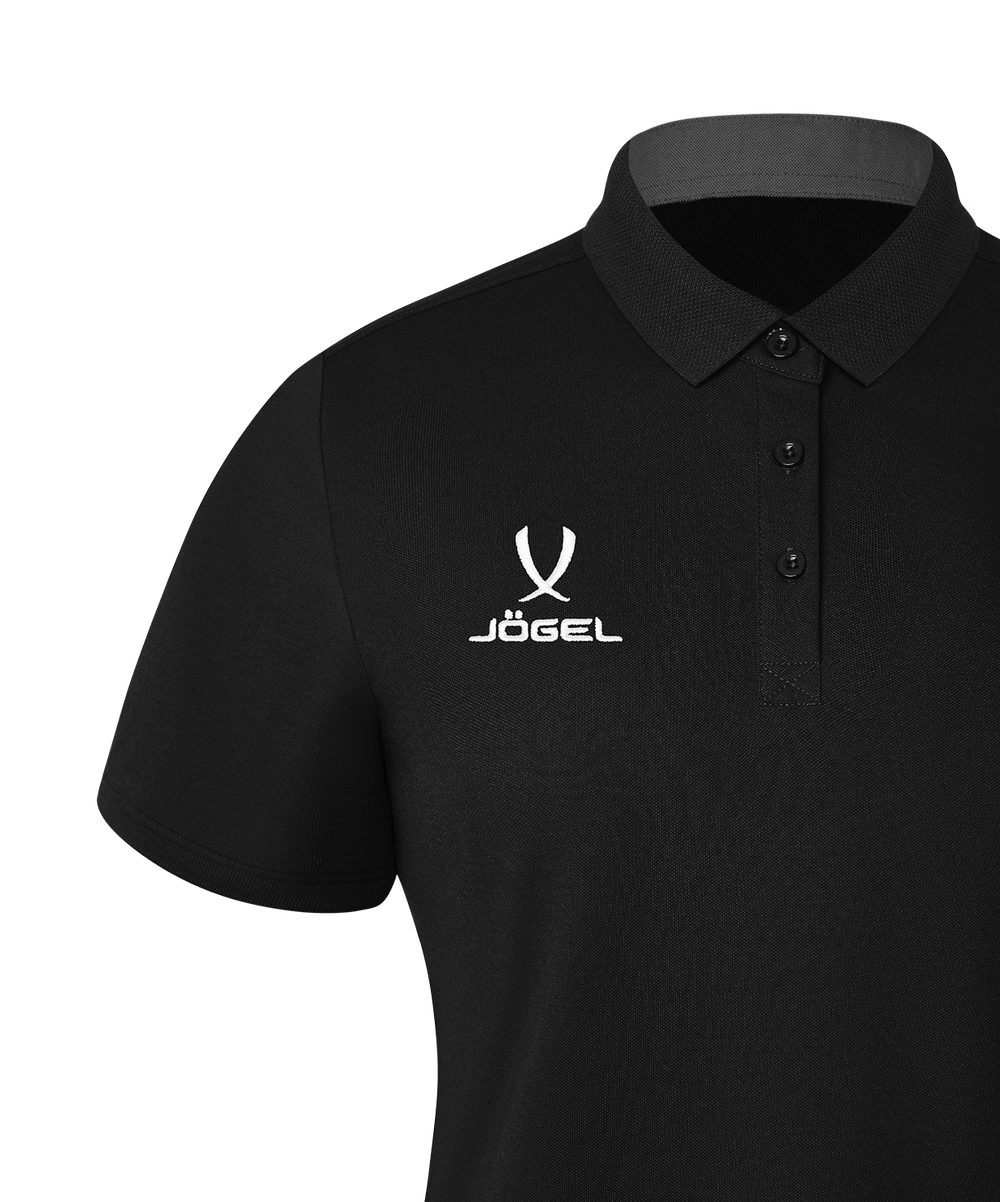 Поло женское JÖGEL PREMIER PerFormDRY CVC Polo W, черный