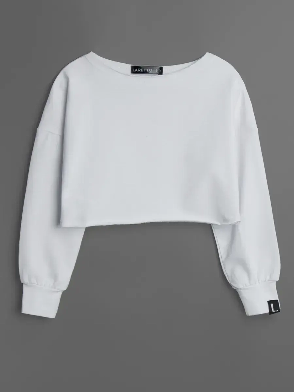 Лонгслив для девочки в школу ,белый