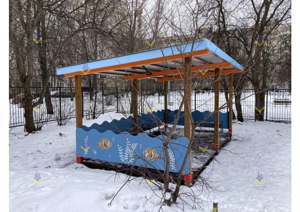 Беседка большая тип-5 (синий)