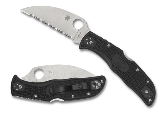 Складной нож Spyderco Endela Wharncliffe Lightweight C243FSWCBK c клинком из стали VG-10, рукоять FRN