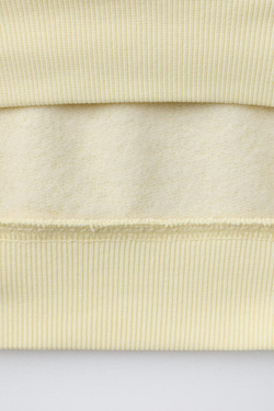 ZARA ТОЛСТОВКА В СТИЛЕ ПРЕППИ С НАДПИСЬЮ, ЖЕЛТЫЙ