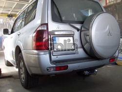Фаркоп оцинкованный Galia M082A для Mitsubishi Pajero IV 2007-, Pajero III 2000-2007(паспорт и сертификат в комплекте)(без электрики)