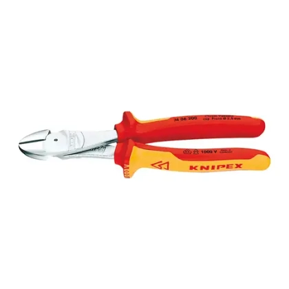 Кусачки боковые особой мощности хромированные 180 мм Knipex 74 06 180