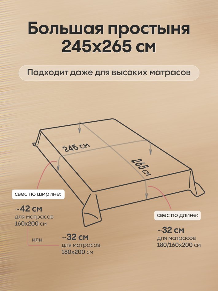 Комплект Сатин-Жаккард Тессоро «Бежевое совершенство»